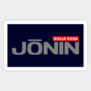 NINJA RANK JONIN Magnet